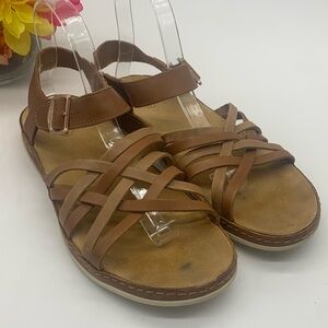 Chaco Sand Leather Strappy Sandals Size 9 MCS5954K